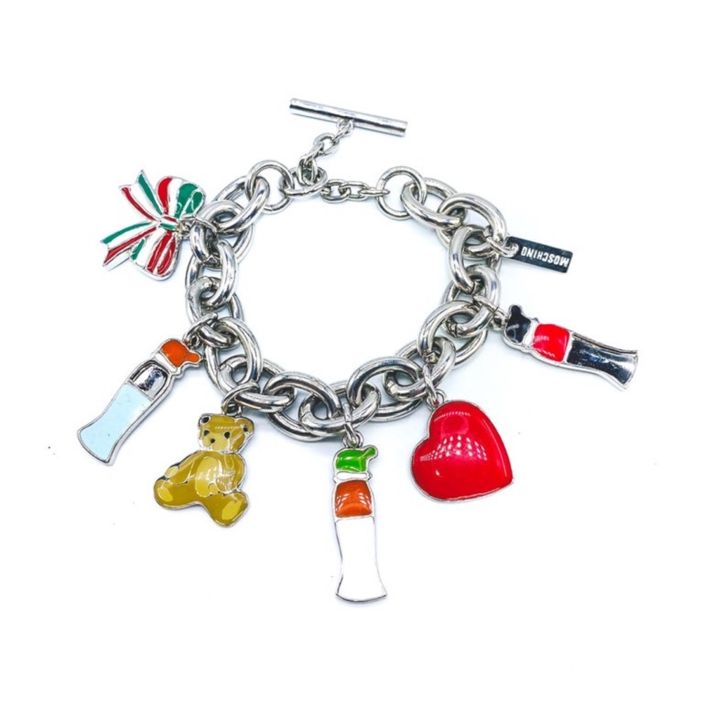 Moschino Vintage 1990s Charm Bracelet Girly Italian Summer
